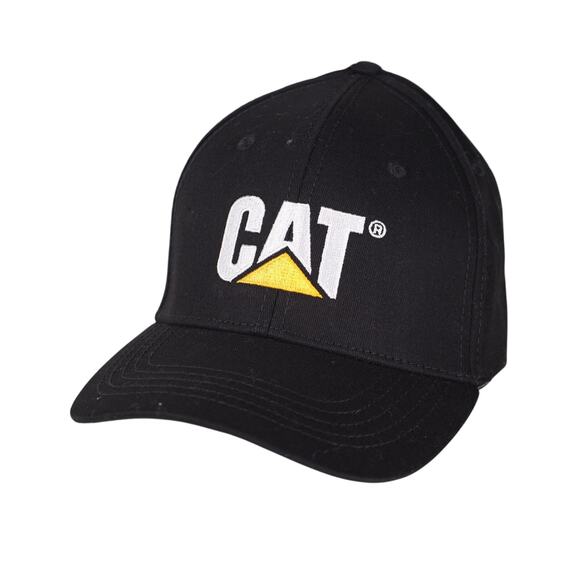 Caterpillar Fitted Men's Baseball Cap - Men's L/XL - Pitch Black - NWT - Picture 1 of 5